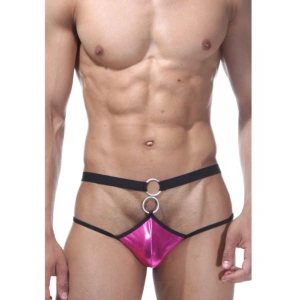 Dodes Tegan Fantezi Pembe Önü Halkalı Seksi Erkek String-tanga TG274594