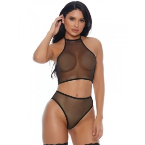 Dodes Tegan Fantezi Seksi Transparan Tül Sütyen Kilot Takımı TG279219