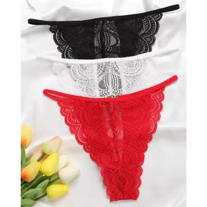 Dodes Tegan Kadın 3lü Dantel String - Tanga TG270041
