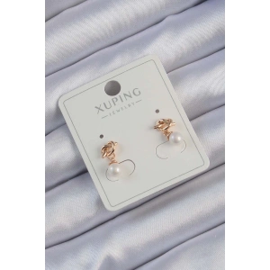 Dodes Dodes Xuping Rose Renk İnci Taşlı Düğüm Küpe TG27BKP9397