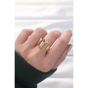 Dodes Dodes Y Harfli Altın Renk Ayarlanabilir Yüzük TG27BYK3151