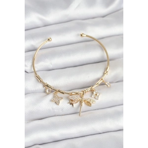 Dodes Dodes Yusufçuk Charmlı Gold Renk Pirinç Kadın Bileklik TG27BB8045