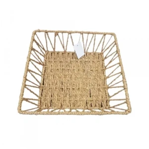 Dodes Doğal Örgü Kare Sepet