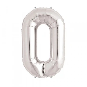 Dodes Gümüş Rengi Folyo Rakam Balon 1 Metre