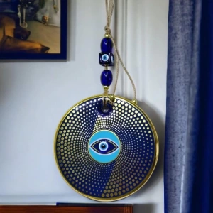 Dodes Yaldızlı Nazar Boncuklu Duvar Süsü Gözlü Duvar Dekoru