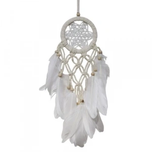 Dodes Yıldız Motifli Ekru Renk Düş Kapanı Hediyelik Duvar Süsü