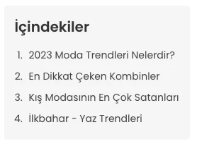 Blog yazısı otomatik içerik tablosu örneği