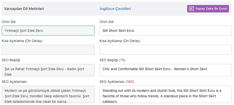 Yapay zekâ ile farklı dillere içerik çevirisi