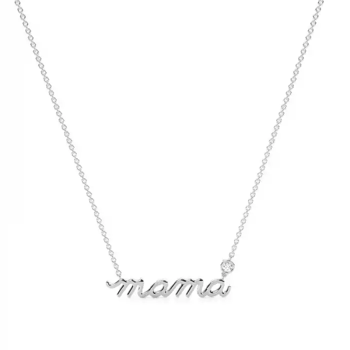 Mama Solitaire Necklace