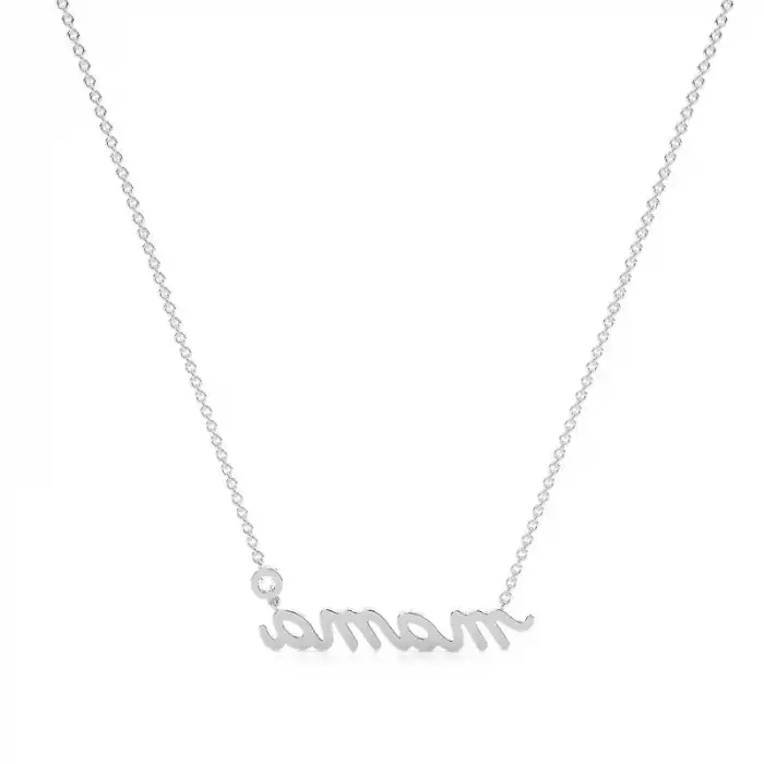 Mama Solitaire Necklace