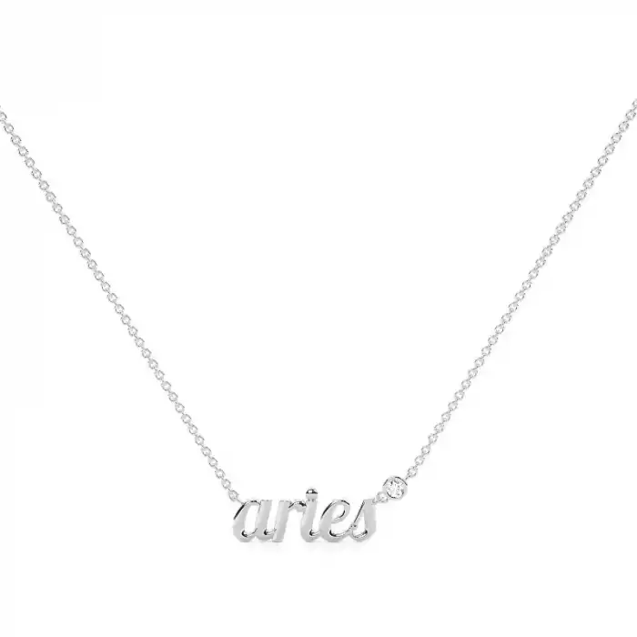 Aries Solitaire Necklace