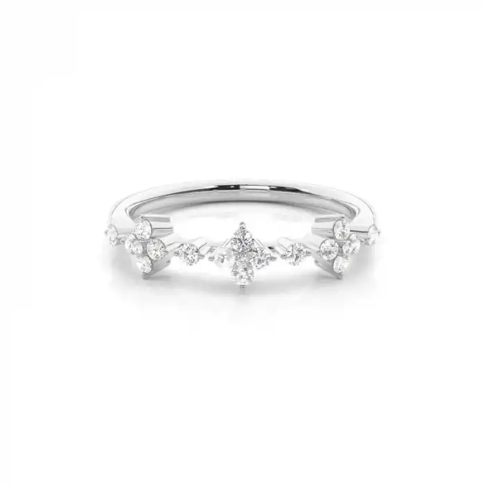 Aurora Crown Diamond Ring