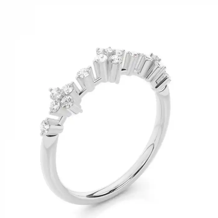 Aurora Crown Diamond Ring