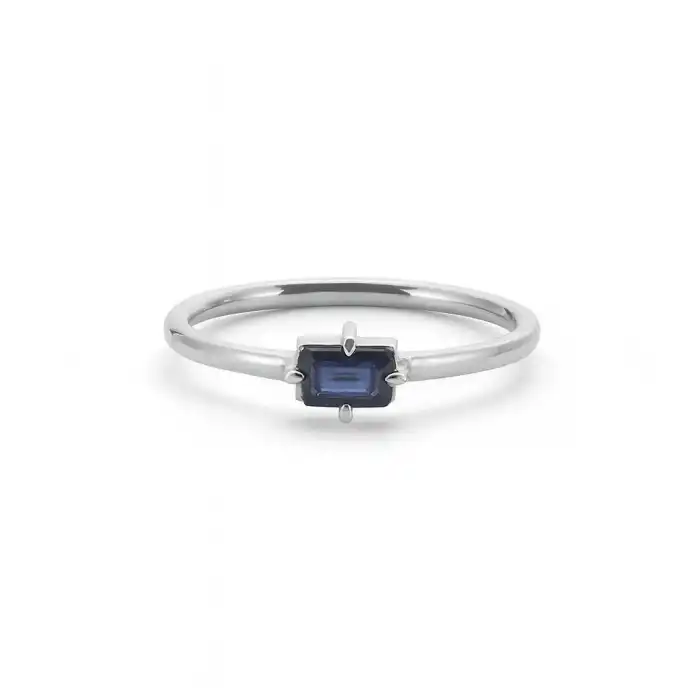 Baguette Sapphire Ring