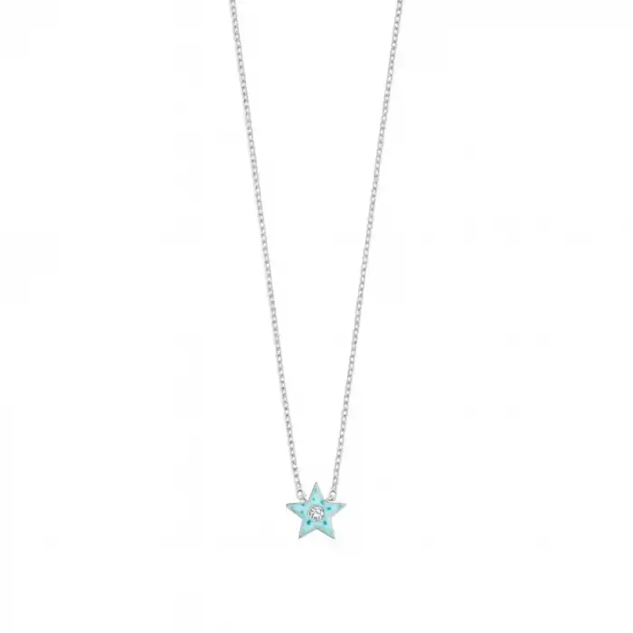 Blue Amour Star Necklace