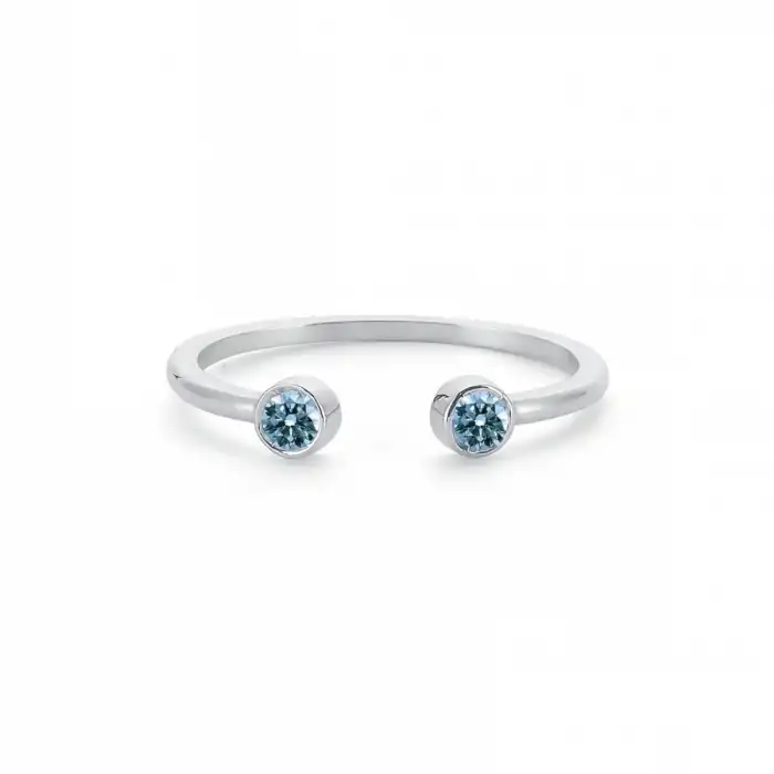 Blue Balance Open Ring