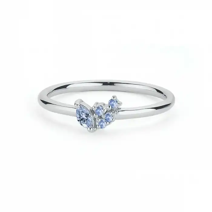 Blue Bloom Ring