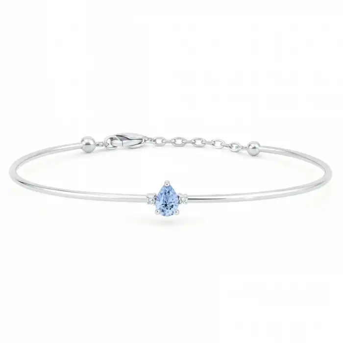 Blue Elegant Drop Bracelet