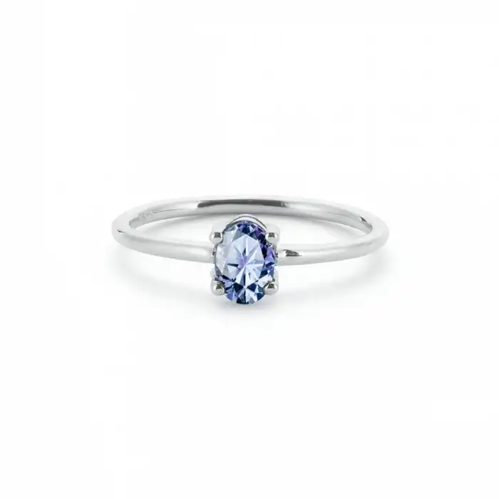 Blue Pure Oval Ring