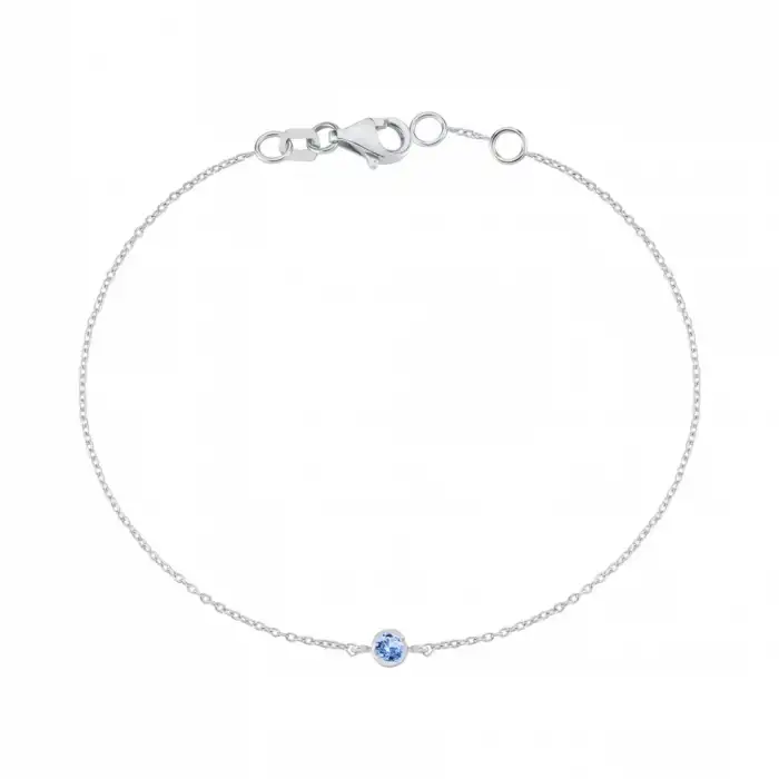 Blue Solitaire Bracelet