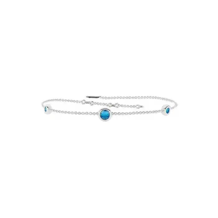 Blue Trio Minimal Bracelet