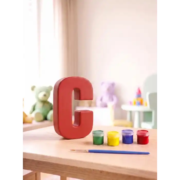 C Harfi Taş Boyama Hobi Seti