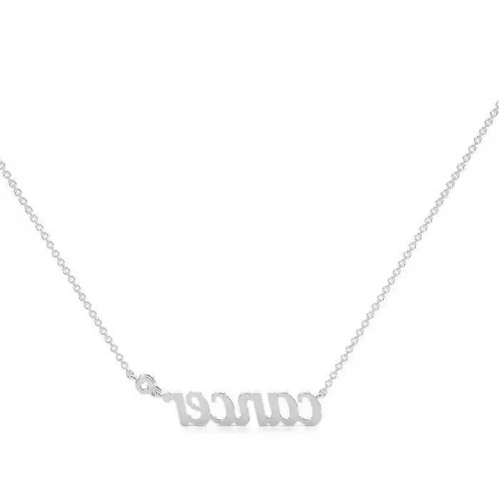 Cancer Solitaire Necklace