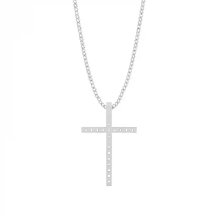 Classic Line Cross Necklace