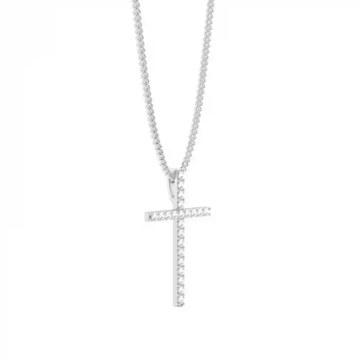 Classic Line Cross Necklace