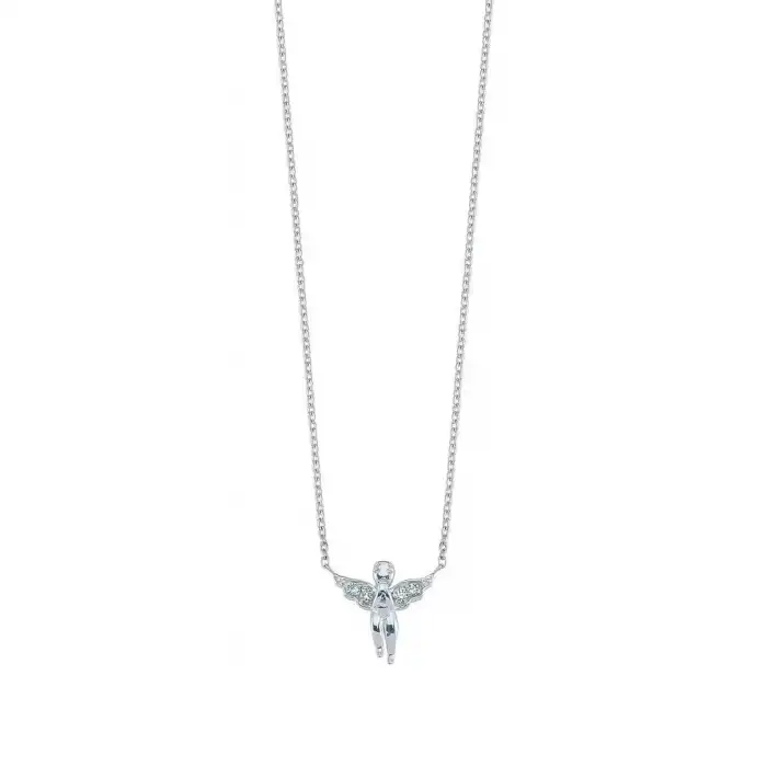 Diamond Angel Pendant Necklace