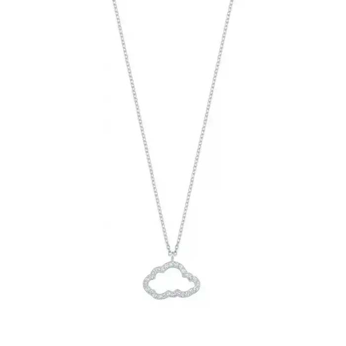 Diamond Cloud Pendant Necklace