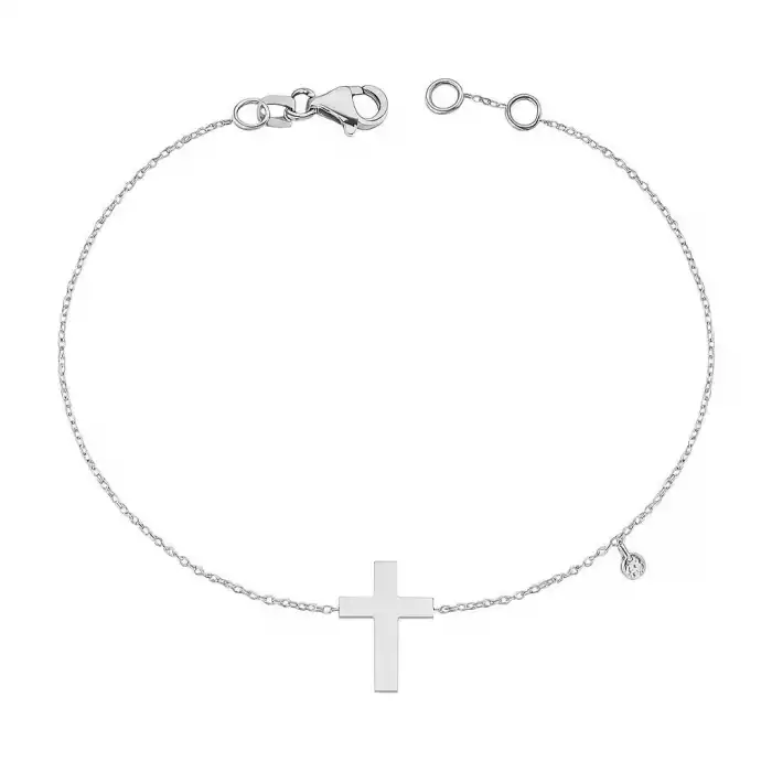 Diamond Cross Bracelet
