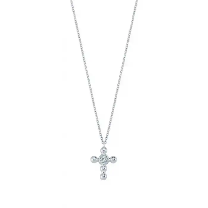 Diamond Cross Pendant Necklace