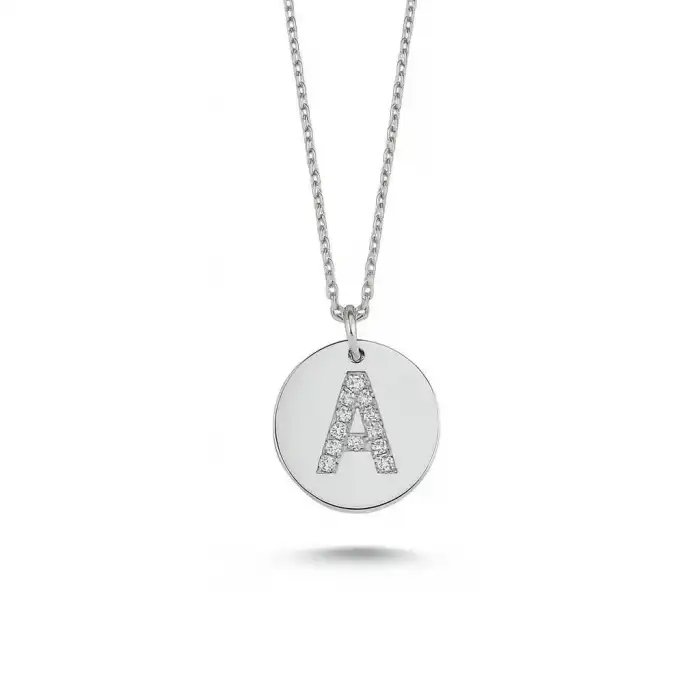Diamond Letter A Pendant Necklace