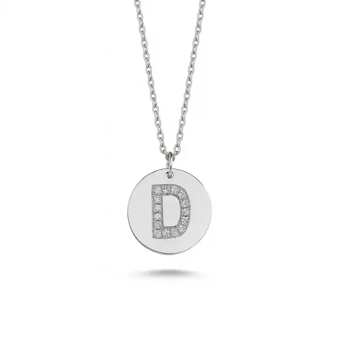Diamond Letter D Pendant Necklace