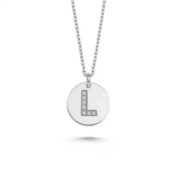 Diamond Letter L Pendant Necklace