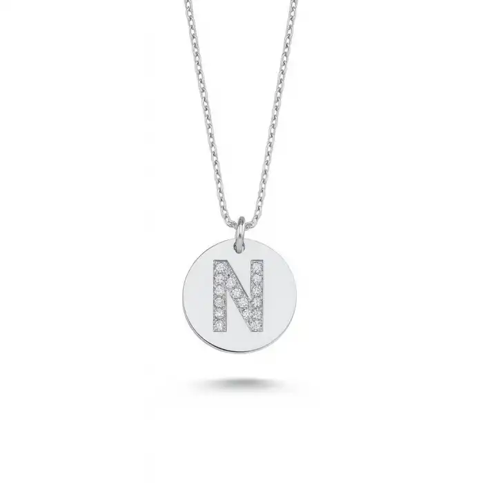 Diamond Letter N Pendant Necklace