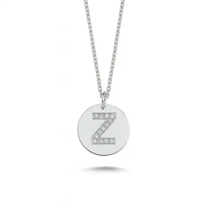 Diamond Letter Z Pendant Necklace