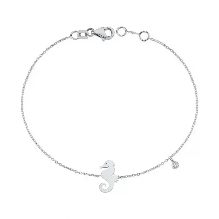 Diamond Seahorse Bracelet