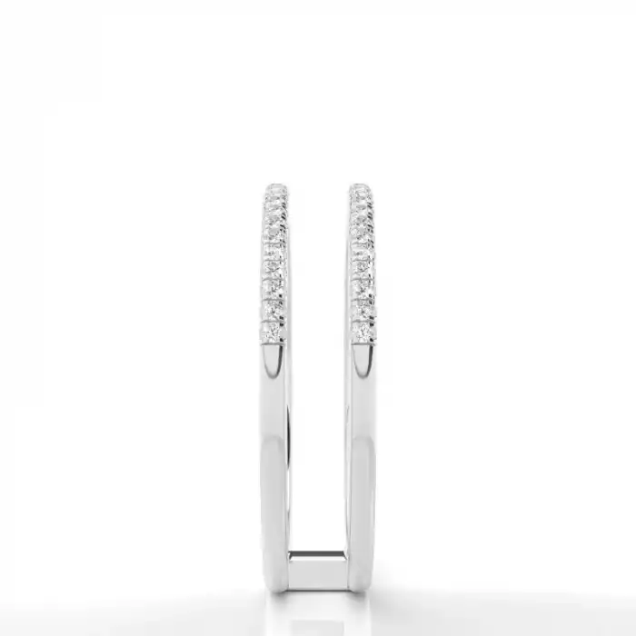 Dual Line Diamond Ring