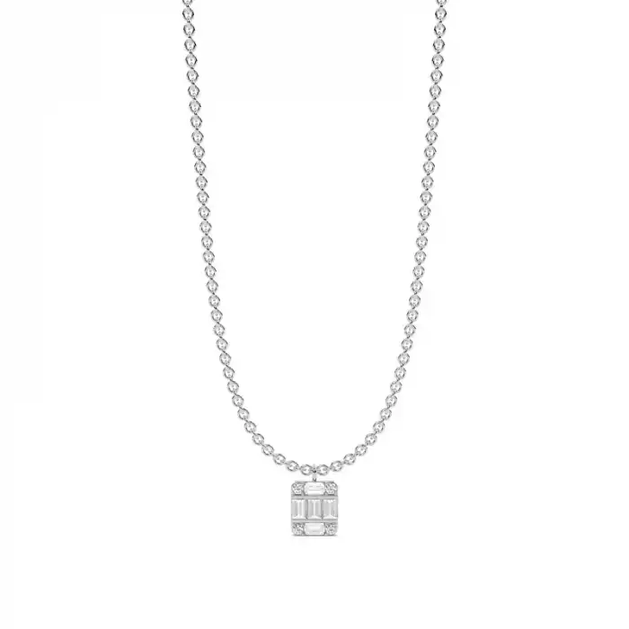 Emerald Square Necklace