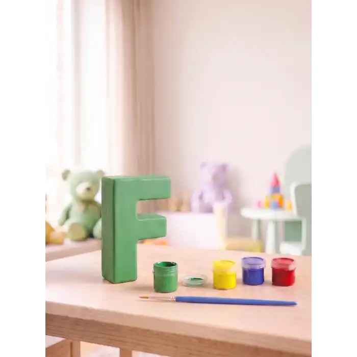 F Harfi Taş Boyama Hobi Seti