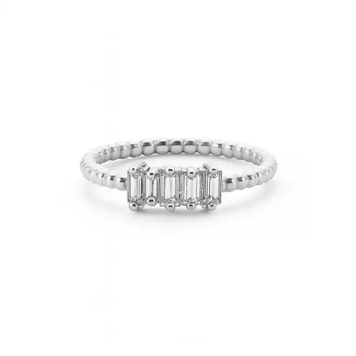 Five Baguette Diamond Ring