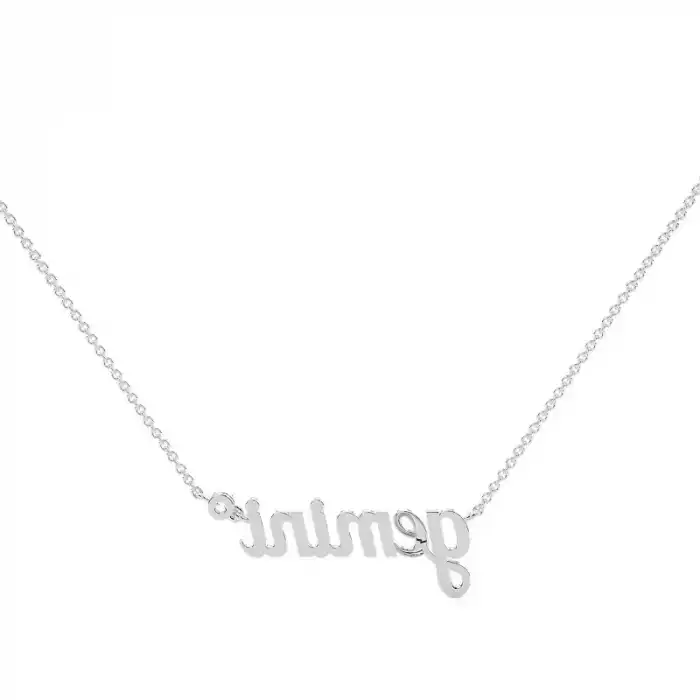 Gemini Solitaire Necklace