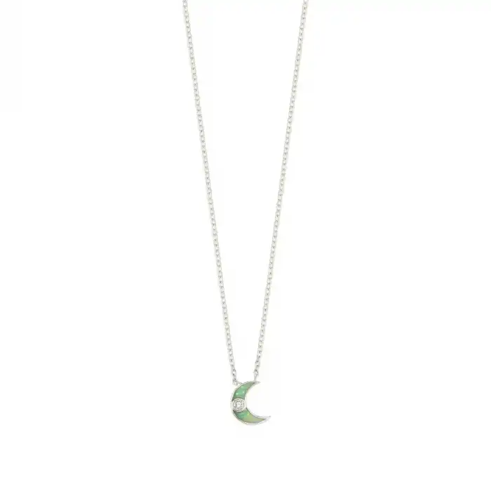 Green Crescent Necklace