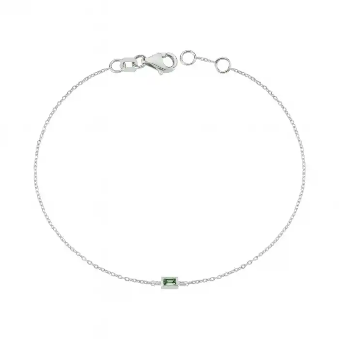 Green Grace Baguette Bracelet