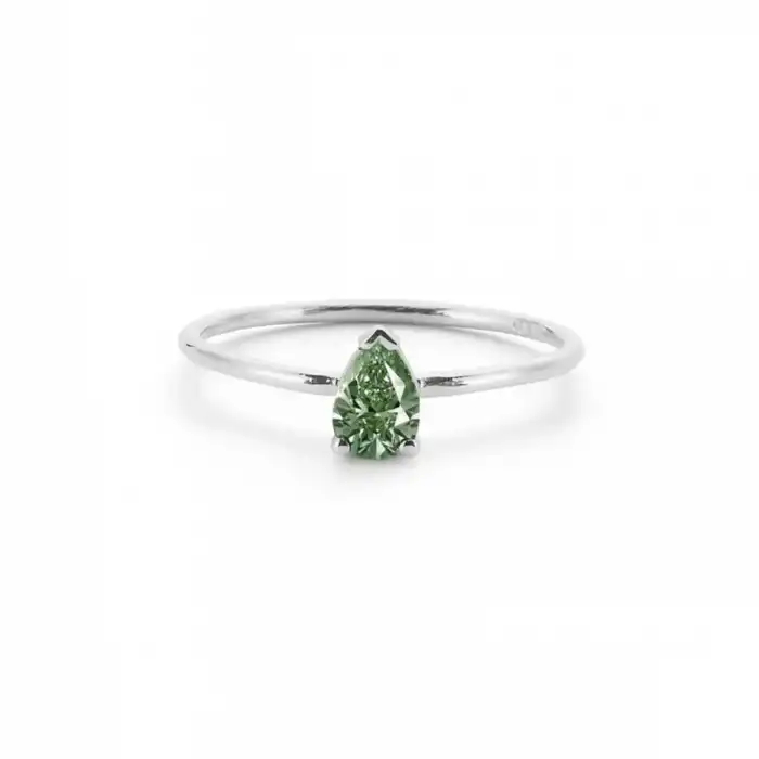 Green Grand Drop Ring