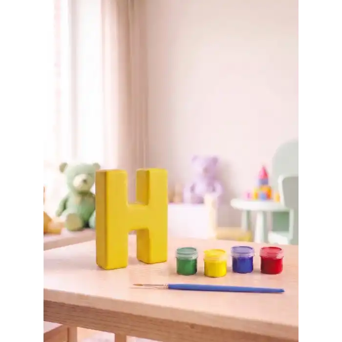 H Harfi Taş Boyama Hobi Seti