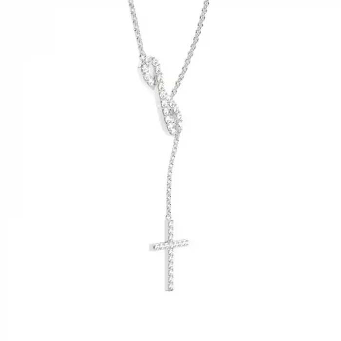 Infinity Cross Necklace