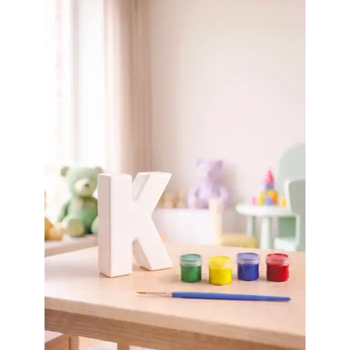 K Harfi Taş Boyama Hobi Seti